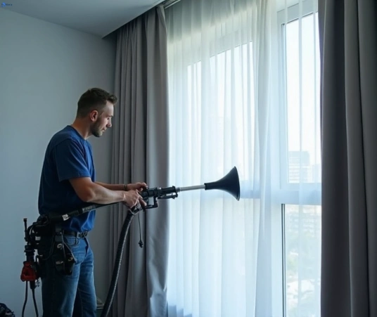 Professional commercial curtain cleaning process equipment Matty Curtain Cleaning st-ives-nsw